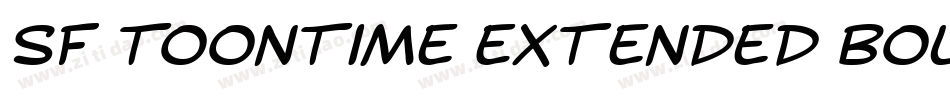 SF Toontime Extended Bold Italic字体转换